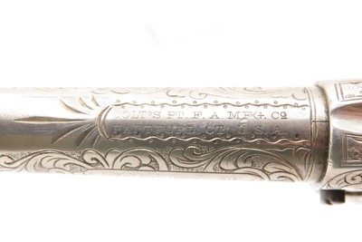 1877 CASED, LETTERED & ENGRAVED Antique COLT M1877 “Lightning” DA RevolverNEW YORK Shipped to SCHUYLER, HARTLEY & GRAHAM - Image 16 of 23