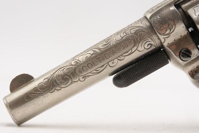 1877 CASED, LETTERED & ENGRAVED Antique COLT M1877 “Lightning” DA RevolverNEW YORK Shipped to SCHUYLER, HARTLEY & GRAHAM - Image 18 of 23