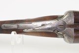 ENGRAVED British JAMES CARR & SONS Side x Side C&R HAMMERLESS 12 g. Shotgun - Image 13 of 23