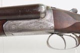 ENGRAVED British JAMES CARR & SONS Side x Side C&R HAMMERLESS 12 g. Shotgun - Image 21 of 23