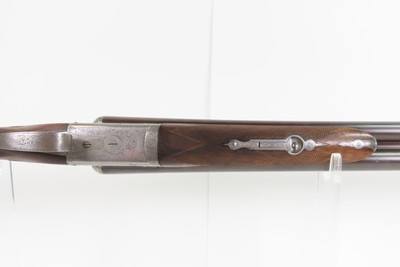 ENGRAVED British JAMES CARR & SONS Side x Side C&R HAMMERLESS 12 g. Shotgun - Image 7 of 23