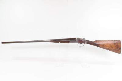 ENGRAVED British JAMES CARR & SONS Side x Side C&R HAMMERLESS 12 g. Shotgun - Image 17 of 23