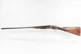 ENGRAVED British JAMES CARR & SONS Side x Side C&R HAMMERLESS 12 g. Shotgun - Image 17 of 23