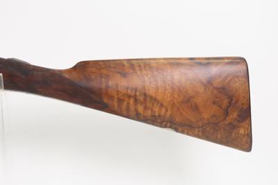 ENGRAVED British JAMES CARR & SONS Side x Side C&R HAMMERLESS 12 g. Shotgun - Image 20 of 23