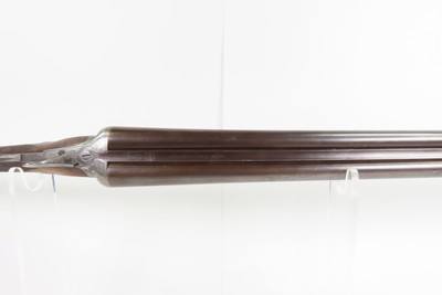 ENGRAVED British JAMES CARR & SONS Side x Side C&R HAMMERLESS 12 g. Shotgun - Image 11 of 23