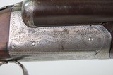 ENGRAVED British JAMES CARR & SONS Side x Side C&R HAMMERLESS 12 g. Shotgun - Image 5 of 23