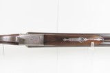 ENGRAVED British JAMES CARR & SONS Side x Side C&R HAMMERLESS 12 g. Shotgun - Image 7 of 23