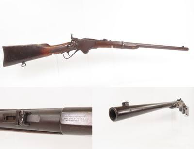 Iconic CIVIL WAR/FRONTIER Antique U.S. M1860 SPENCER SR Carbine “UNFORGIVEN”MARTIALLY INSPECTED Famous Used into the WILD WEST - Image 1 of 21