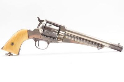 DESIRABLE Antique REMINGTON M1875 .44 SA ARMY Revolver ANTIQUE IVORY GRIPSWILD WEST! JESSE & FRANK JAMES Revolver of Choice - Image 2 of 19