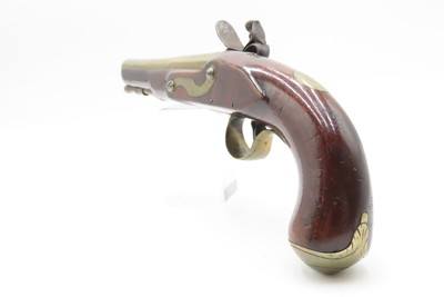 Early 1800s Antique BRASS BARREL British FLINTLOCK Pistol TOWER STYLE PROOFS LIGHTLY ENGRAVED Handgun with BRASS FURNITURE - Image 16 of 16