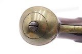 Early 1800s Antique BRASS BARREL British FLINTLOCK Pistol TOWER STYLE PROOFS LIGHTLY ENGRAVED Handgun with BRASS FURNITURE - Image 8 of 16