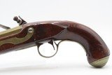 Early 1800s Antique BRASS BARREL British FLINTLOCK Pistol TOWER STYLE PROOFS LIGHTLY ENGRAVED Handgun with BRASS FURNITURE - Image 14 of 16