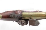Early 1800s Antique BRASS BARREL British FLINTLOCK Pistol TOWER STYLE PROOFS LIGHTLY ENGRAVED Handgun with BRASS FURNITURE - Image 10 of 16