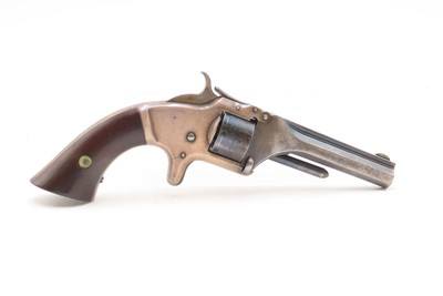 Antique Smith & Wesson CIVIL WAR No. 1 .22 RF Revolver WILD WEST 2nd IssueS&W’s ROLLIN WHITE “Bored Through Cylinder” Patent - Image 13 of 16