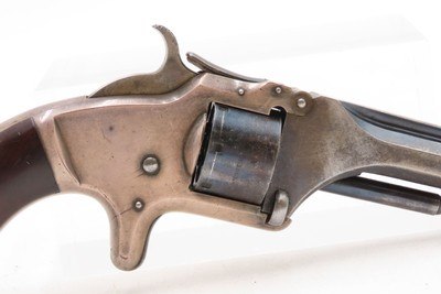 Antique Smith & Wesson CIVIL WAR No. 1 .22 RF Revolver WILD WEST 2nd IssueS&W’s ROLLIN WHITE “Bored Through Cylinder” Patent - Image 15 of 16