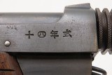 WWII Imperial JAPANESE KOKUBUNJI Type 14 NAMBU Semi-Automatic C&R PistolWorld War II Pacific Theater Sidearm! - Image 6 of 18