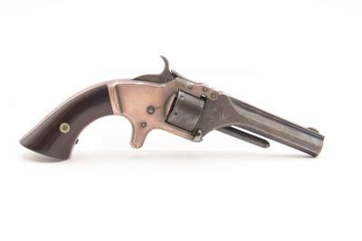 Antique CIVIL WAR Era SMITH & WESSON No. 1 .22 RF Pocket Revolver WILD WEST S&W’s ROLLIN WHITE “Bored Through Cylinder” Patent - Image 14 of 17