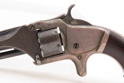 Antique CIVIL WAR Era SMITH & WESSON No. 1 .22 RF Pocket Revolver WILD WEST S&W’s ROLLIN WHITE “Bored Through Cylinder” Patent - Image 4 of 17