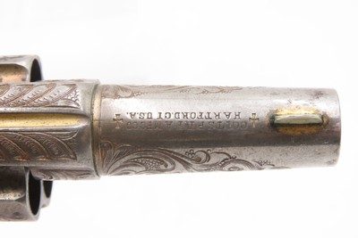 LETTERED Antique Engraved Gold COLT NEW LINE .41 RF Revolver w/PEARL GRIPSNEW YORK Shipped to SCHUYLER, HARTLEY & GRAHAM - Image 11 of 20