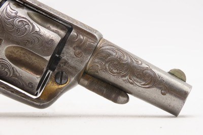 LETTERED Antique Engraved Gold COLT NEW LINE .41 RF Revolver w/PEARL GRIPSNEW YORK Shipped to SCHUYLER, HARTLEY & GRAHAM - Image 14 of 20