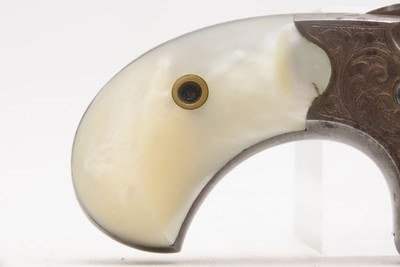 LETTERED Antique Engraved Gold COLT NEW LINE .41 RF Revolver w/PEARL GRIPSNEW YORK Shipped to SCHUYLER, HARTLEY & GRAHAM - Image 13 of 20