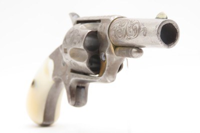 LETTERED Antique Engraved Gold COLT NEW LINE .41 RF Revolver w/PEARL GRIPSNEW YORK Shipped to SCHUYLER, HARTLEY & GRAHAM - Image 20 of 20
