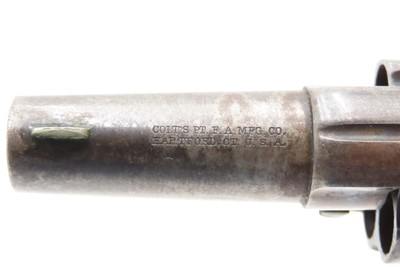 COLT Antique NEW LINE 5-Shot .41 RF Hideout POCKET Revolver “THE BIG COLT”ETCHED PANEL Manufactured in 1876 BRITISH PROOFED - Image 10 of 16