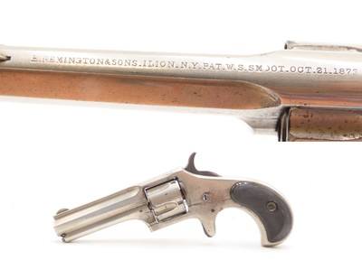 Fine SCARCE Antique REMINGTON SMOOT New Model .32 RF SPUR TRIGGER RevolverOne of Only 3,000 New Model No. 2 Pocket Revolvers - Image 1 of 17