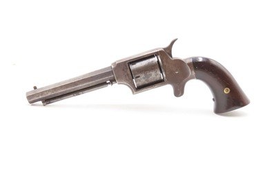 CIVIL WAR Era WILLIAM UHLINGER .32 RF “W.L. Grant” Marked POCKET RevolverRARE PATENT INFRINGEMENT Pistol of the Civil War - Image 2 of 17