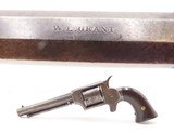 CIVIL WAR Era WILLIAM UHLINGER .32 RF “W.L. Grant” Marked POCKET RevolverRARE PATENT INFRINGEMENT Pistol of the Civil War