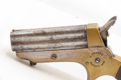 CIVIL WAR Era Antique C. SHARPS .22 PEPPERBOX Wild West RIVERBOAT GAMBLERMfg. 1859-74 Model 1 Pocket Pepperbox Revolver - Image 5 of 16