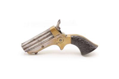 CIVIL WAR Era Antique C. SHARPS .22 PEPPERBOX Wild West RIVERBOAT GAMBLERMfg. 1859-74 Model 1 Pocket Pepperbox Revolver - Image 2 of 16