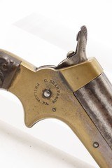 CIVIL WAR Era Antique C. SHARPS .22 PEPPERBOX Wild West RIVERBOAT GAMBLERMfg. 1859-74 Model 1 Pocket Pepperbox Revolver - Image 15 of 16