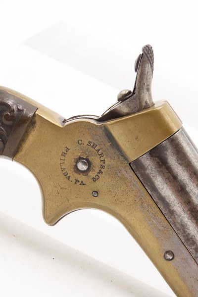 CIVIL WAR Era Antique C. SHARPS .22 PEPPERBOX Wild West RIVERBOAT GAMBLERMfg. 1859-74 Model 1 Pocket Pepperbox Revolver - Image 15 of 16
