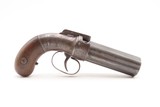 GOLD RUSH Era ALLEN & THURBER Antique WORCHESTER Period PEPPERBOX RevolverENGRAVED & First DA Revolving Percussion Pistol - Image 13 of 17