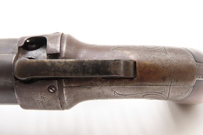 GOLD RUSH Era ALLEN & THURBER Antique WORCHESTER Period PEPPERBOX RevolverENGRAVED & First DA Revolving Percussion Pistol - Image 7 of 17