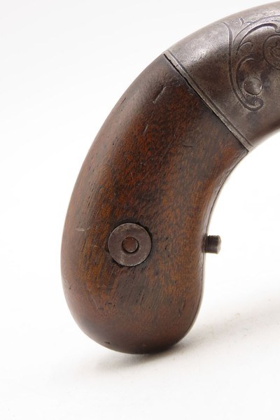 GOLD RUSH Era ALLEN & THURBER Antique WORCHESTER Period PEPPERBOX RevolverENGRAVED & First DA Revolving Percussion Pistol - Image 14 of 17