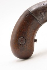 GOLD RUSH Era ALLEN & THURBER Antique WORCHESTER Period PEPPERBOX RevolverENGRAVED & First DA Revolving Percussion Pistol - Image 14 of 17