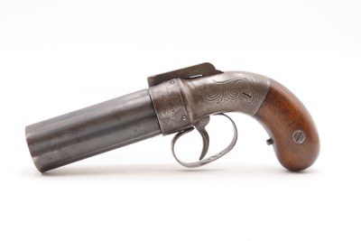 GOLD RUSH Era ALLEN & THURBER Antique WORCHESTER Period PEPPERBOX RevolverENGRAVED & First DA Revolving Percussion Pistol - Image 2 of 17