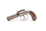 Rare ANTEBELLUM Antique MANHATTAN 3-Barrel Percussion PEPPERBOX Revolver 1 of 2,500 CIVIL WAR Era Production Revolvers - Image 2 of 18