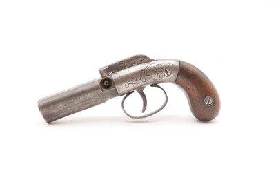 Rare ANTEBELLUM Antique MANHATTAN 3-Barrel Percussion PEPPERBOX Revolver 1 of 2,500 CIVIL WAR Era Production Revolvers - Image 2 of 18