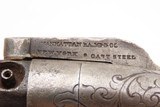 Rare ANTEBELLUM Antique MANHATTAN 3-Barrel Percussion PEPPERBOX Revolver 1 of 2,500 CIVIL WAR Era Production Revolvers - Image 6 of 18