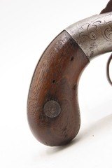Rare ANTEBELLUM Antique MANHATTAN 3-Barrel Percussion PEPPERBOX Revolver 1 of 2,500 CIVIL WAR Era Production Revolvers - Image 16 of 18