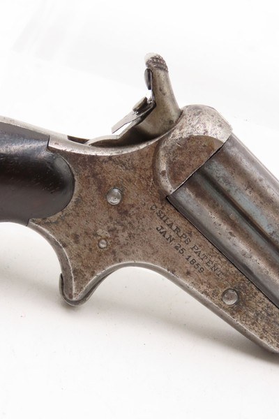 WILD WEST Antique C. SHARPS Model 4 .32 RF PEPPERBOX Self Defense Revolver - Image 17 of 18
