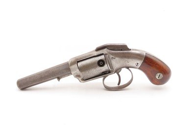RARE Antique ALLEN & WHEELOCK Large Frame DOUBLE ACTION Percussion Revolver CIVIL WAR Era BAR HAMMER Pocket w/CYLINDER SCENE - Image 2 of 21