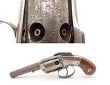 RARE Antique ALLEN & WHEELOCK Large Frame DOUBLE ACTION Percussion Revolver CIVIL WAR Era BAR HAMMER Pocket w/CYLINDER SCENE - Image 1 of 21