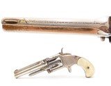WILD WEST Antique SMITH & WESSON Number 1-1/2 .32 RF Revolver PEARL GRIPSFINE Wild West .32 Rimfire Spur Trigger - Image 1 of 16