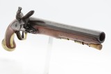Late-1700s WILLIAMS of London Antique British FLINTLOCK Self Defense Pistol Late 18th Century Handgun with BRASS FURNITURE - Image 16 of 17