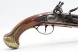 Late-1700s WILLIAMS of London Antique British FLINTLOCK Self Defense Pistol Late 18th Century Handgun with BRASS FURNITURE - Image 4 of 17