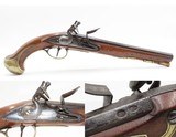 Late-1700s WILLIAMS of London Antique British FLINTLOCK Self Defense Pistol Late 18th Century Handgun with BRASS FURNITURE - Image 1 of 17